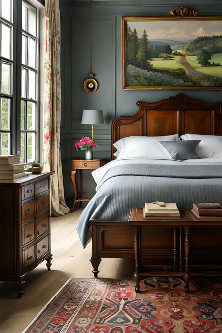 imperfections english country bedroom